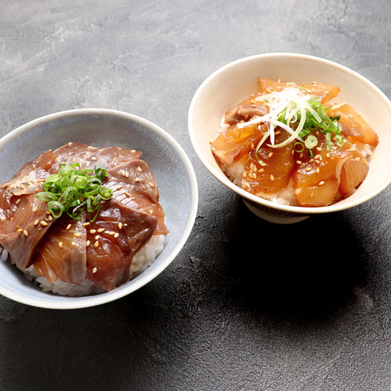 【TVで紹介】大分ぶりと真鯛のりゅうきゅう漬け（各４食セット）